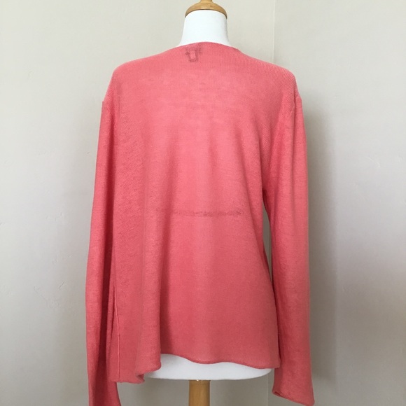 Eileen Fisher Sweater Lightweight 100% Linen Size XL - Picture 3 of 9